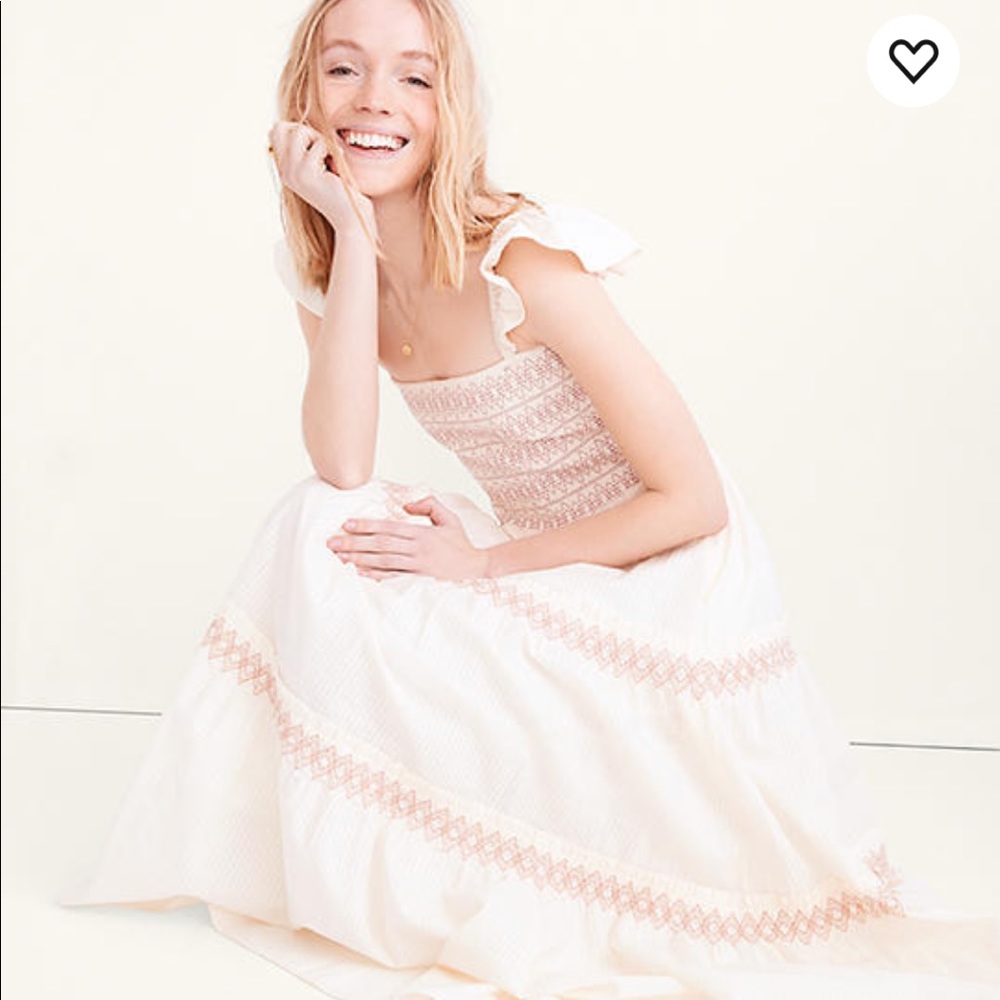 Lucie Smocked Tiered Midi Dress